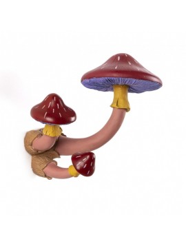 Mushroom Hanger-/3 mushroom shaped hooks-High 16cm