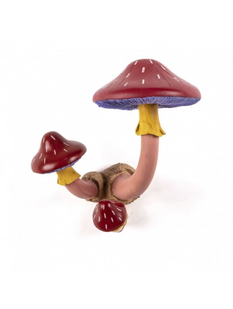 Mushroom Hanger-/3 mushroom shaped hooks-High 16cm