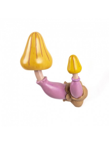 Mushroom hanger-/2 mushroom coat hooks H 20 cm