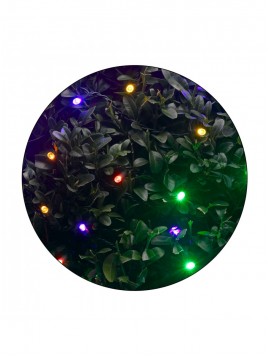 Solar powered 50 color LED string lights