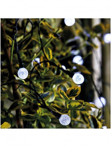 Solar Super Bright Globe String Lights - 50 pcs