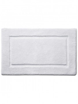 50 x 80cm white bamboo border bath mat x3