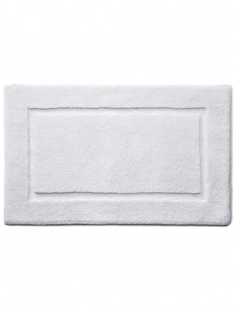 50 x 80cm white bamboo border bath mat x3