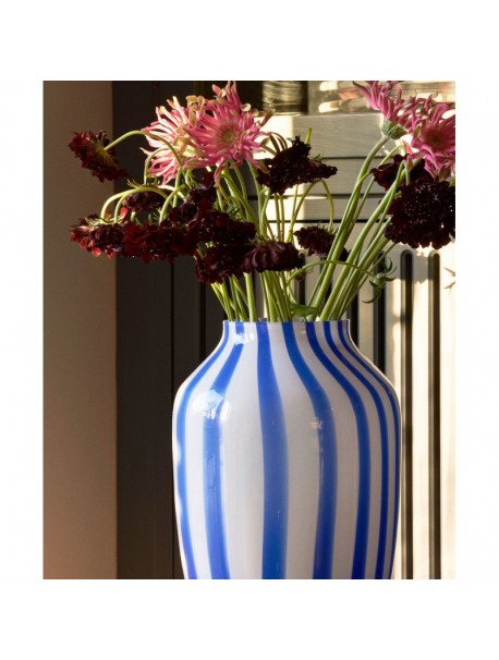 Juice Striped Vase -/Height - Ø20 x H28cm